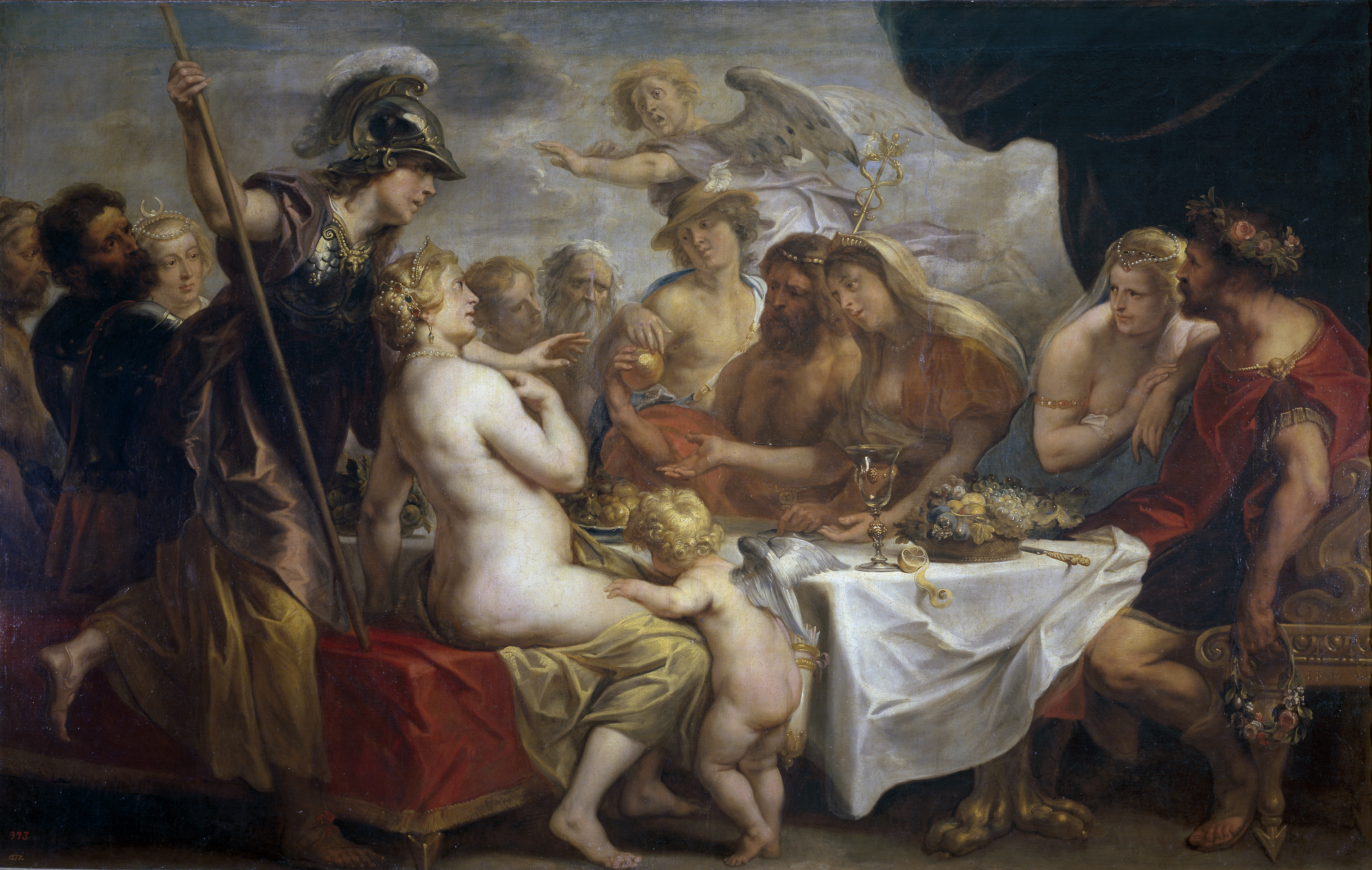 Jacob Jordaens painting of the Golden Apple of Discord