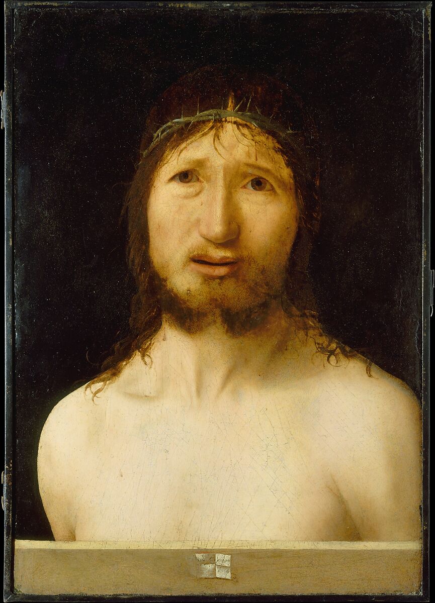 Antonello da Messina painting of Christ crowned with thorns
