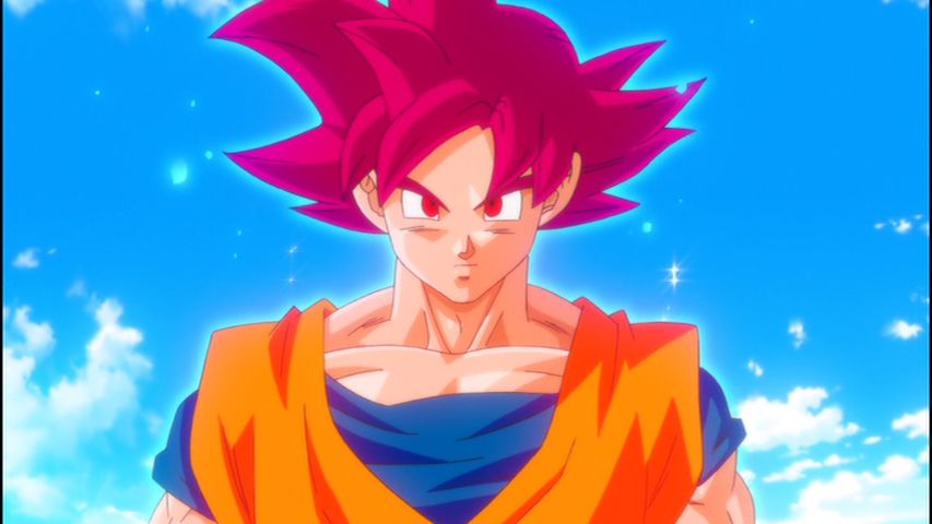 Goku in Dragon Ball Z: Battle of Gods — official Dragon Ball site frame.