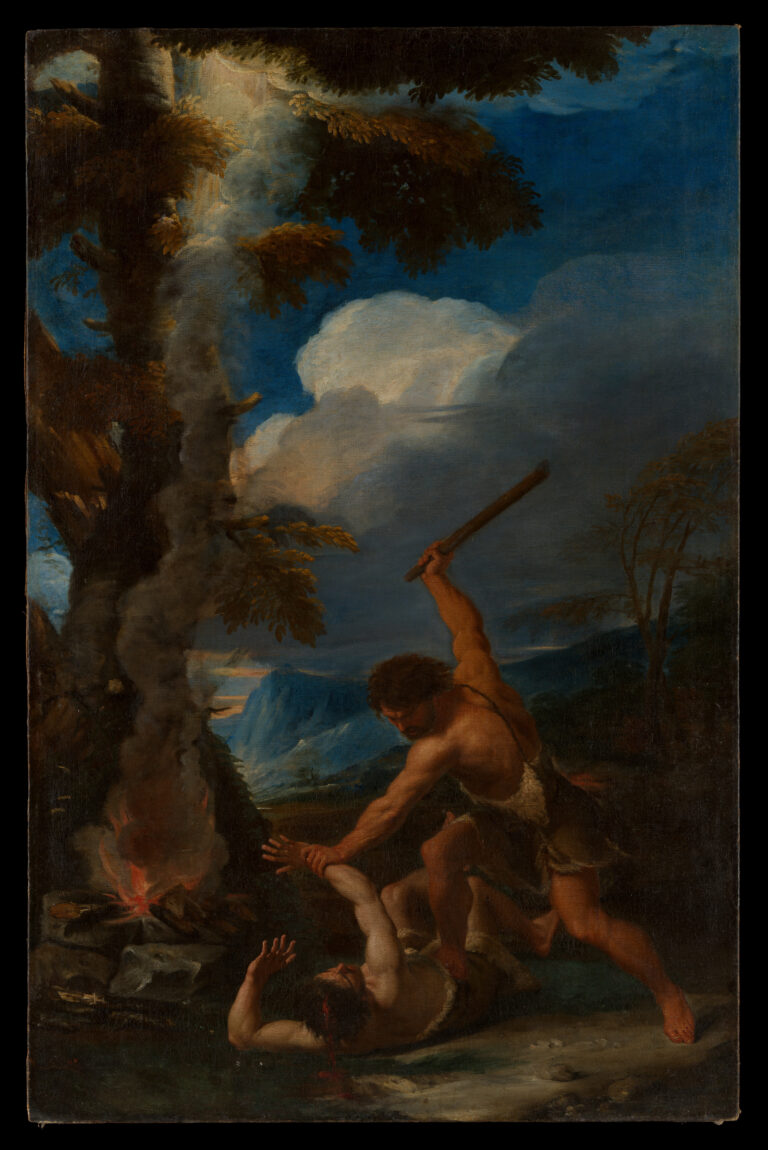 Cain Slaying Abel by Pier Francesco Mola, circa 1650–52, Metropolitan Museum of Art
