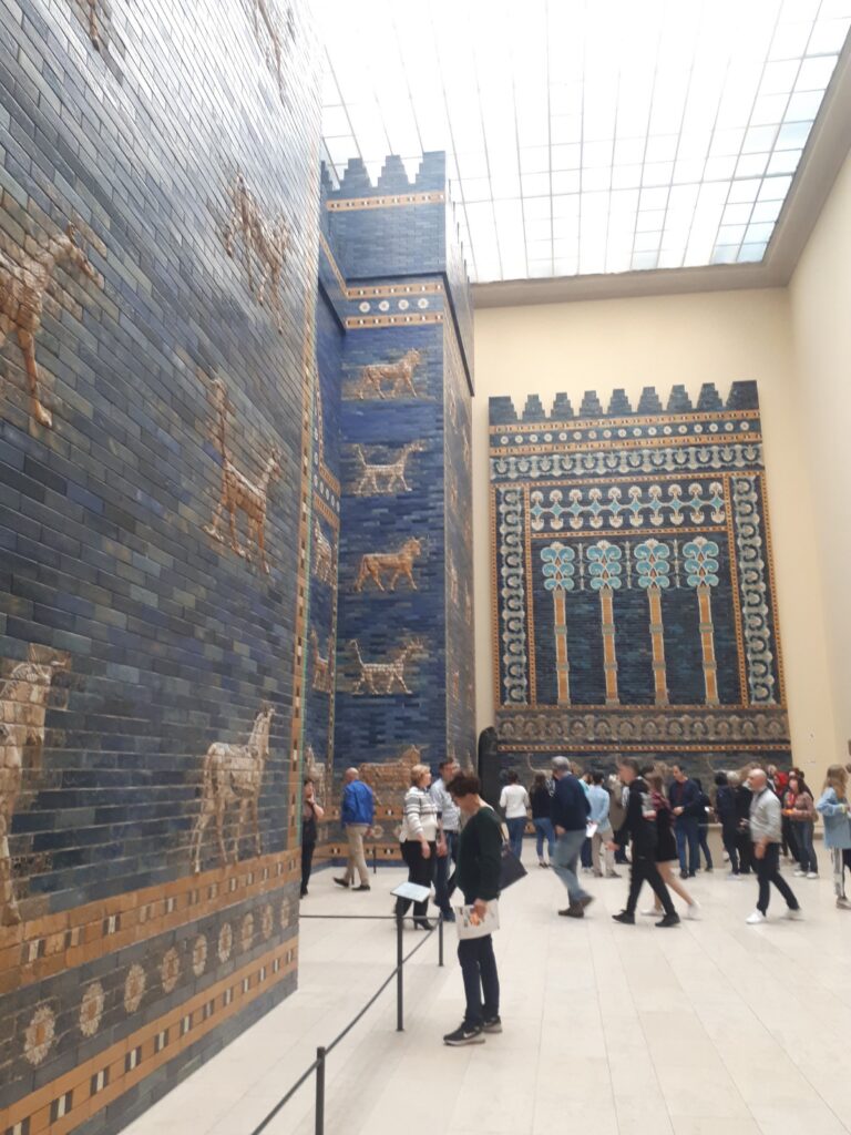 Reconstructed Ishtar Gate of ancient Babylon at the Pergamon Museum in Berlin