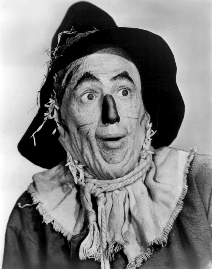Publicity photograph of Ray Bolger as the Scarecrow in The Wizard of Oz.