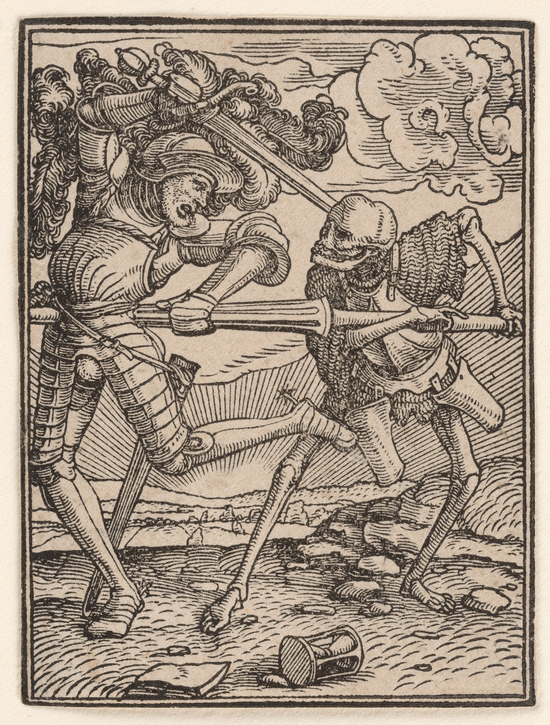 Hans Holbein the Younger woodcut The Knight from The Dance of Death