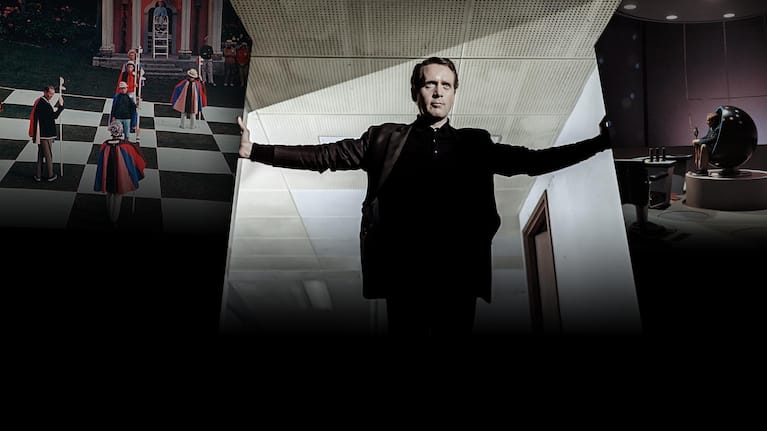 Official ITV hero image for the 1967 television series The Prisoner starring Patrick McGoohan as Number Six