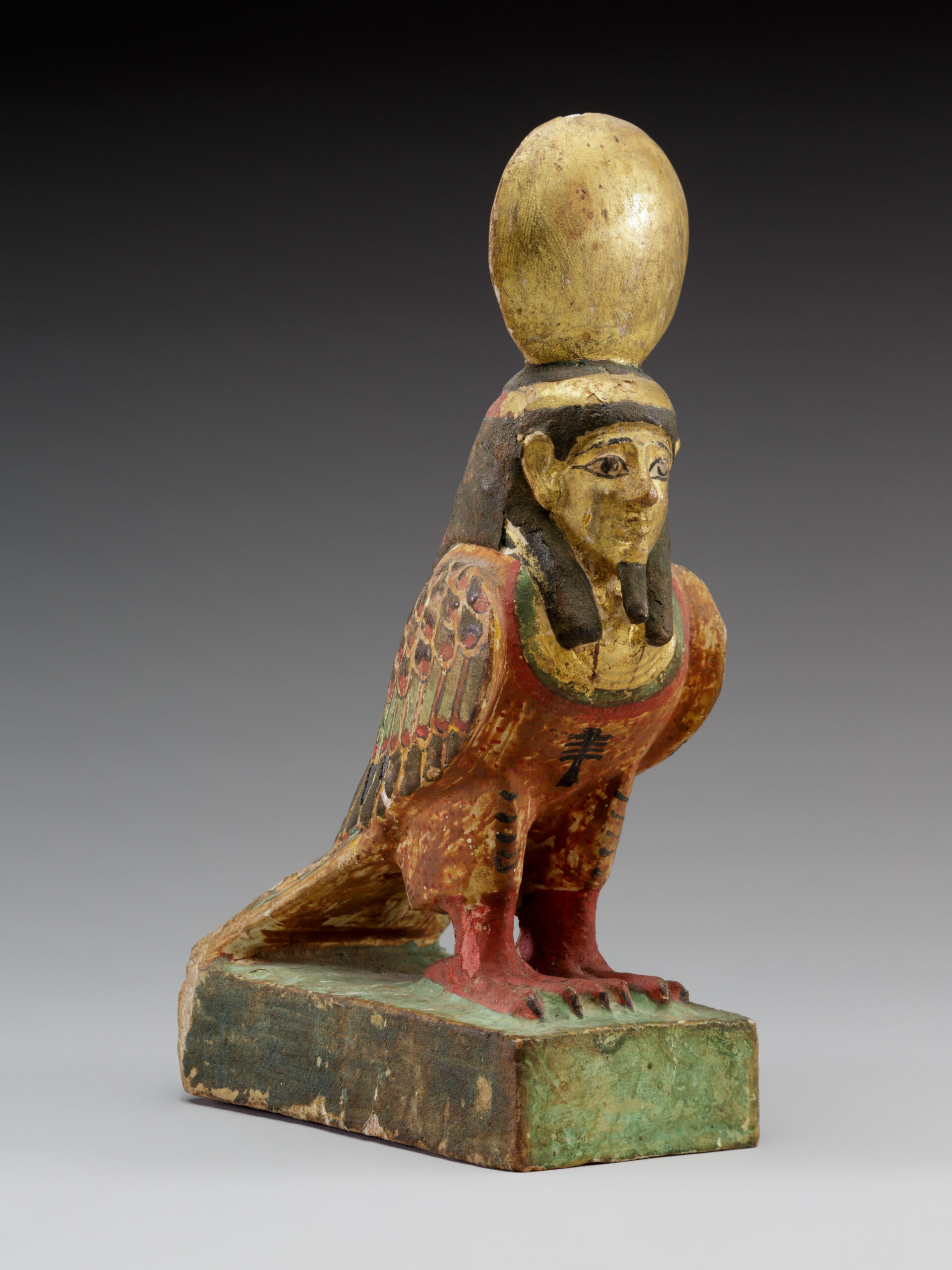 Ancient Egyptian ba-bird statuette with a human head, Ptolemaic Period, The Metropolitan Museum of Art.