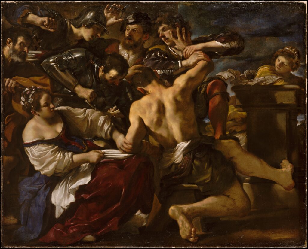Guercino, Samson Captured by the Philistines, 1619, The Metropolitan Museum of Art.